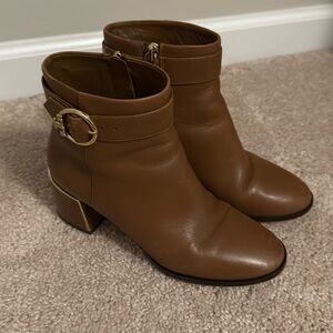 Tory Burch brown booties